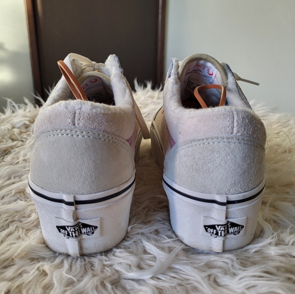 Vans Old Skool Stackform Pig Suede Sherpa Lined Platform Women's Size 8 - Picture 5 of 9